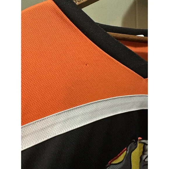 Spirit Halloween Black Orange HORROR Hockey Jersey XL Reaper Phantom 31 - Picture 4 of 6